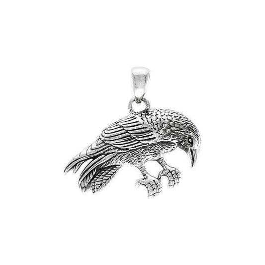 Ted Andrews Crow Silver Pendant TPD3987 Pendant