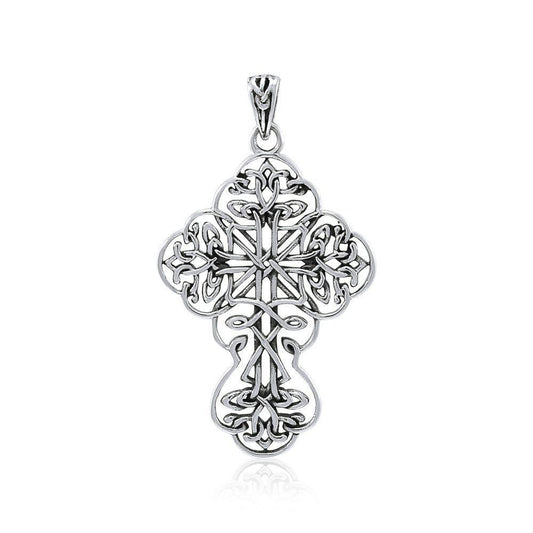 Celtic Cross Silver Pendant by Brigid Ashwood TPD4033 - peterstone.dropshipping