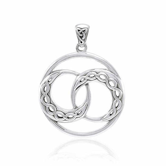 Mickie Mueller Celtic Crescent Moon Sterling Silver Pendant TPD4073 Pendant