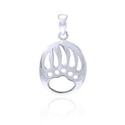 Bear Paw Sterling Silver Pendant TPD4090 - Wholesale Jewelry