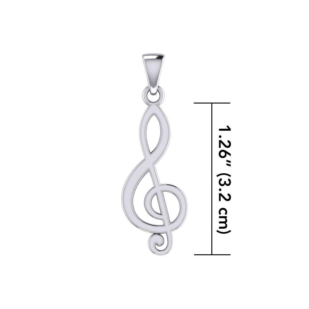 Music G clef Symbol TPD4115 Pendant