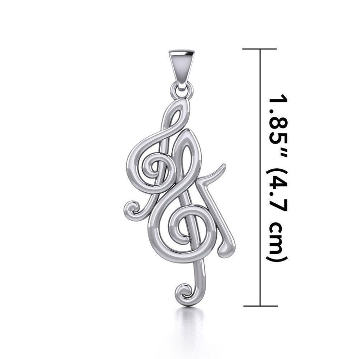 Music Notation Symbols and G clef TPD4116 Pendant
