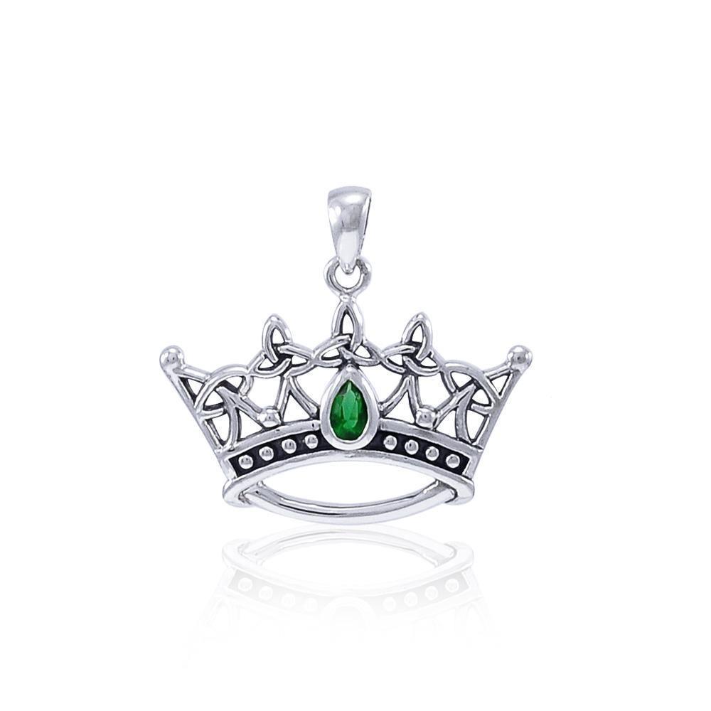Triquetra Crown Sterling Silver Pendant TPD4166 Pendant