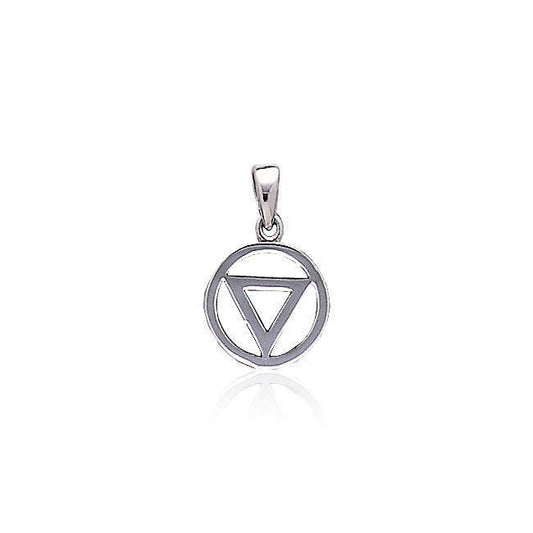 Power Triangle Silver Pendant TPD419 - Wholesale Jewelry