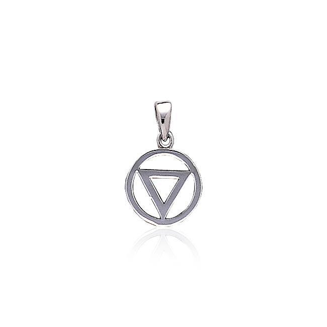 Power Triangle Silver Pendant TPD419 - Wholesale Jewelry