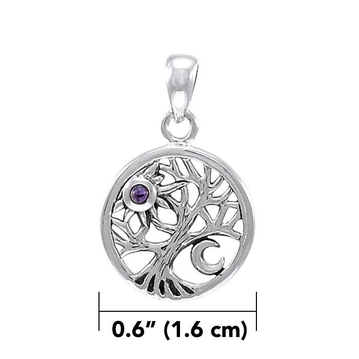 A beautiful surprise in the Tree of Life ~ Sterling Silver Jewelry Pendant TPD4292 - Wholesale Jewelry