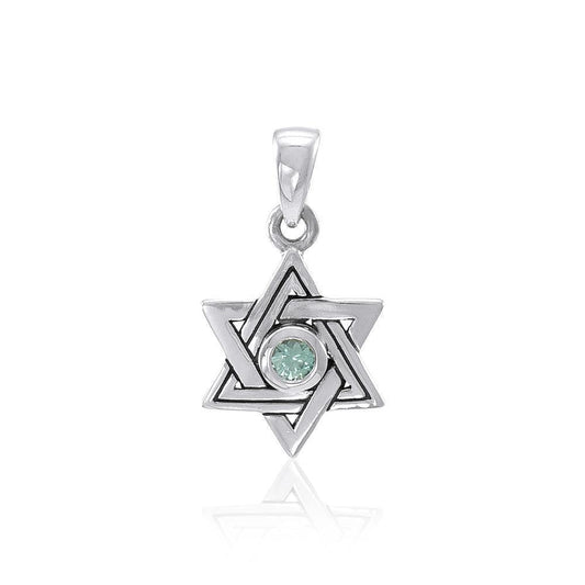 Star of David Pendant with Gem TPD4298 Pendant