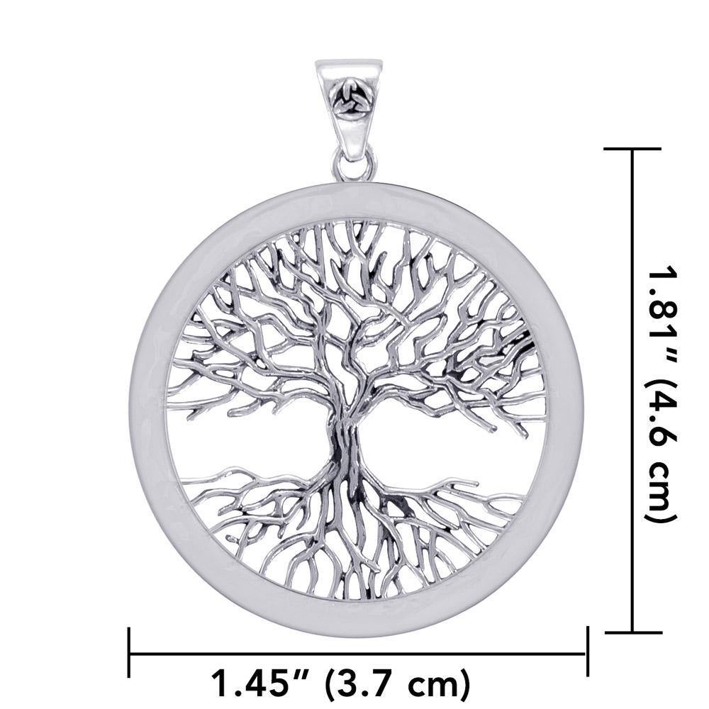 Mickie Mueller Wiccan Tree of Life Silver Pendant TPD4304 Pendant