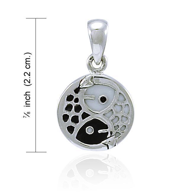 Ying Yang Fish Silver Pendant TPD4306 Pendant