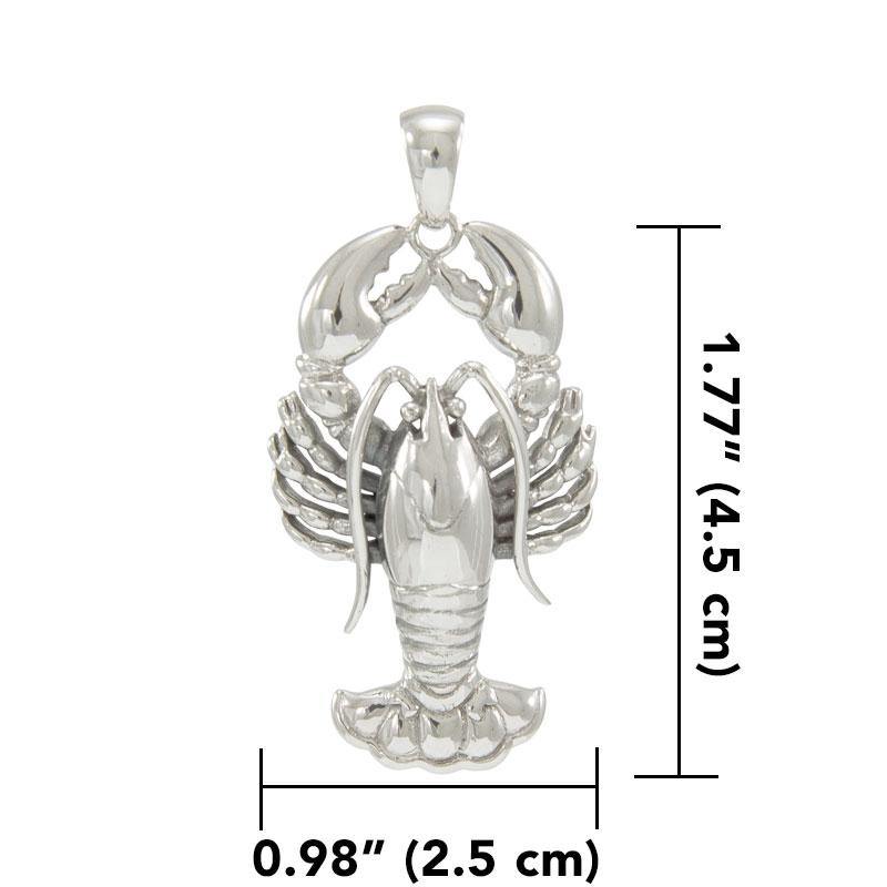 Large Lobster Silver Pendant TPD4381 Pendant