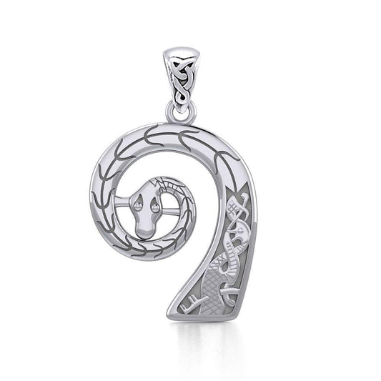 Prow Head of Viking Ship Silver Pendant TPD4393 Pendant