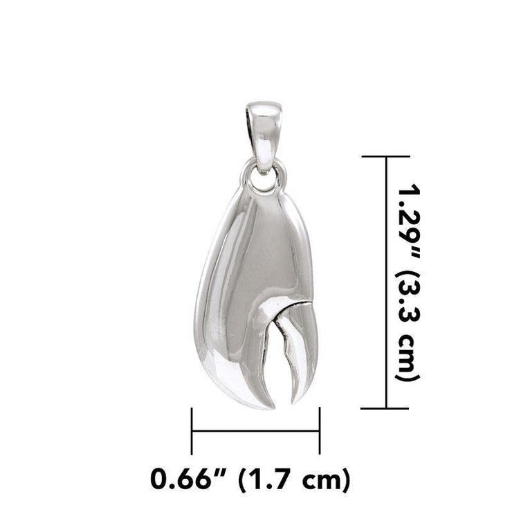 Lobster Claw Silver Pendant TPD4408 Pendant