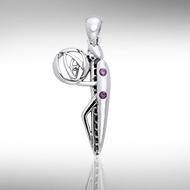 Art Deco Silver Pendant TPD445 Pendant