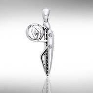 Art Deco Silver Pendant TPD445 Pendant