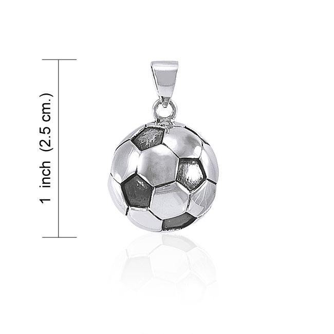 Soccer Silver Pendant TPD4465 Pendant