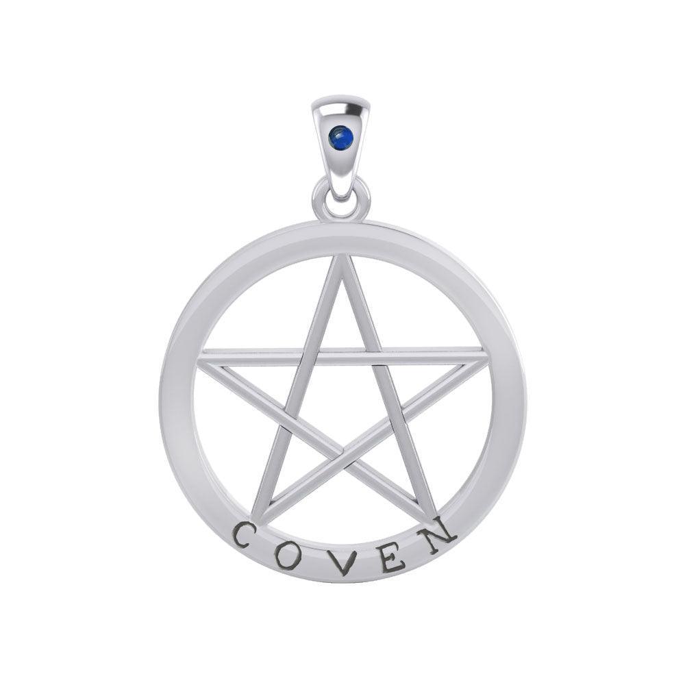 Coven Pentagram Silver Pendant TPD4506 - peterstone.dropshipping