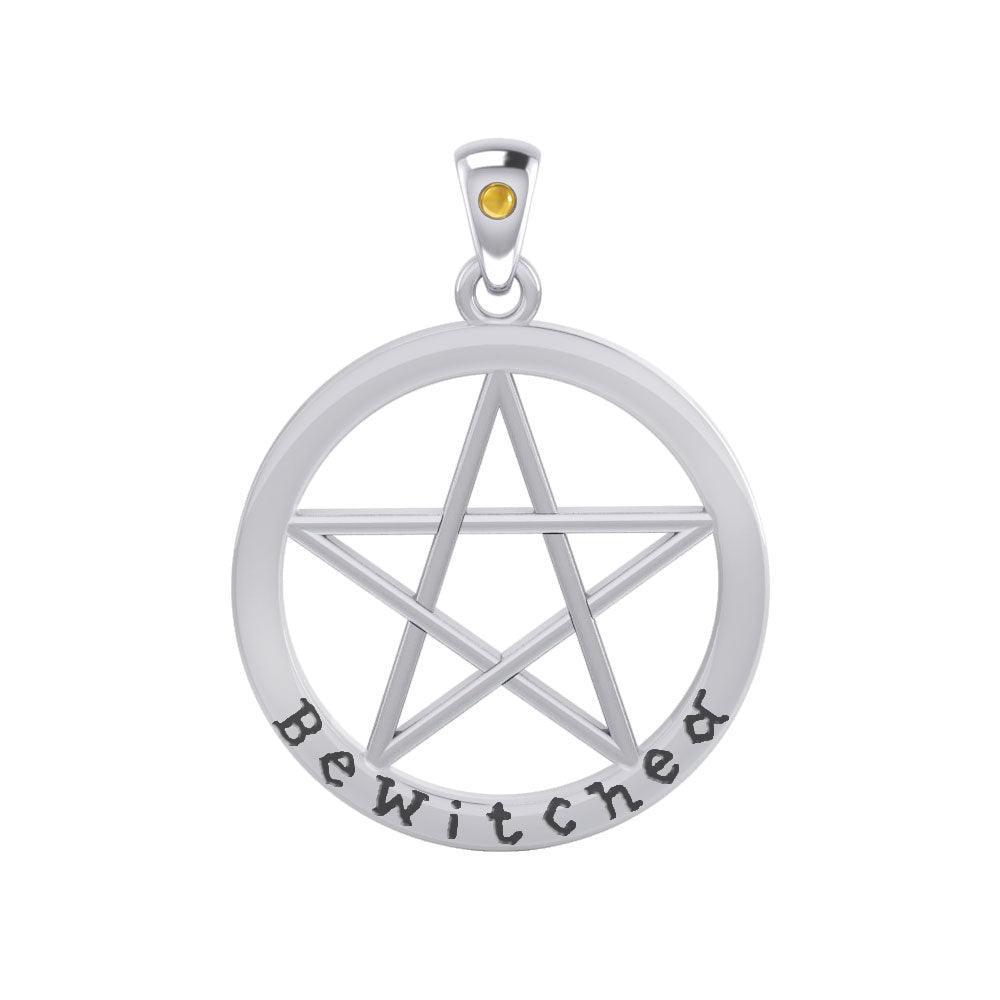 Bewitched Pentagram Silver Pendant TPD4507 - peterstone.dropshipping