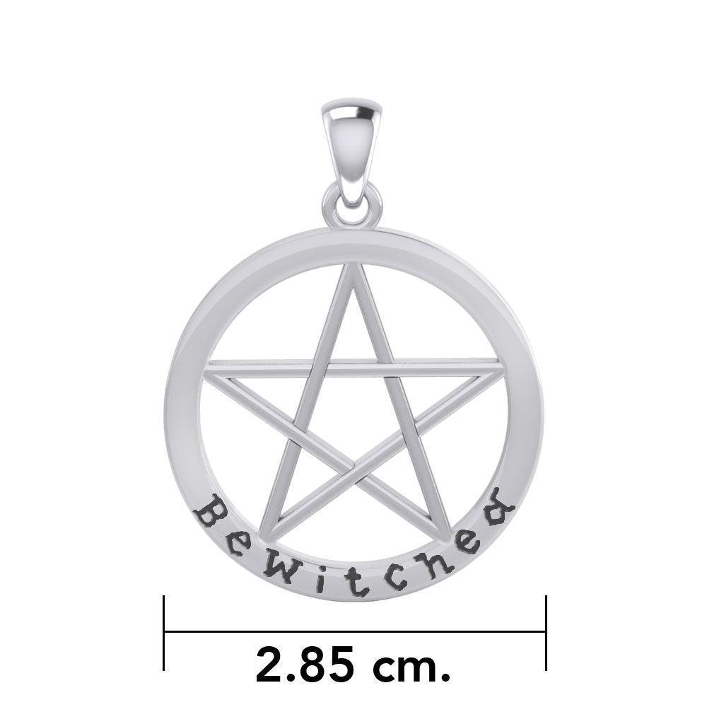 Bewitched Pentagram Silver Pendant TPD4507 - peterstone.dropshipping
