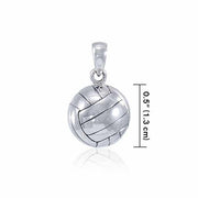 Volleyball Silver Pendant TPD4530 Pendant