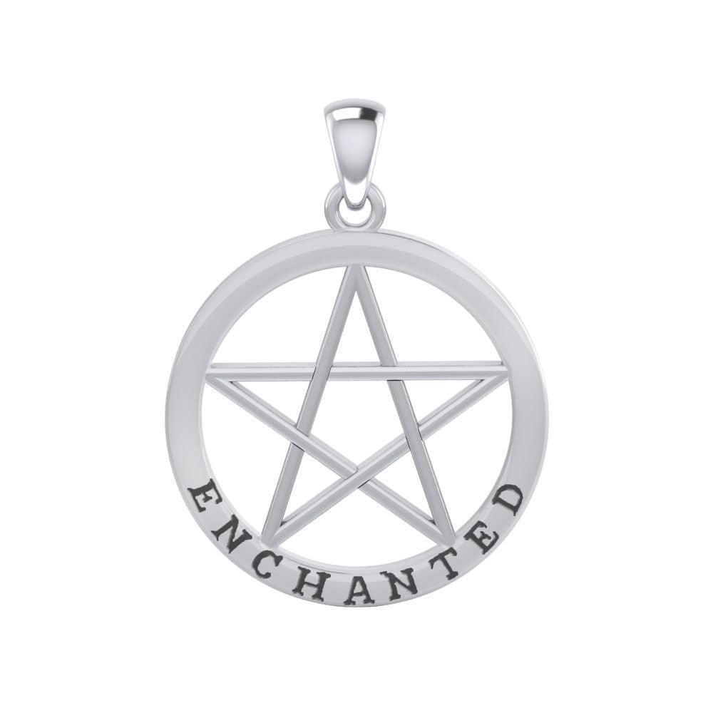 Enchanted Pentagram Silver Pendant TPD4539 - peterstone.dropshipping