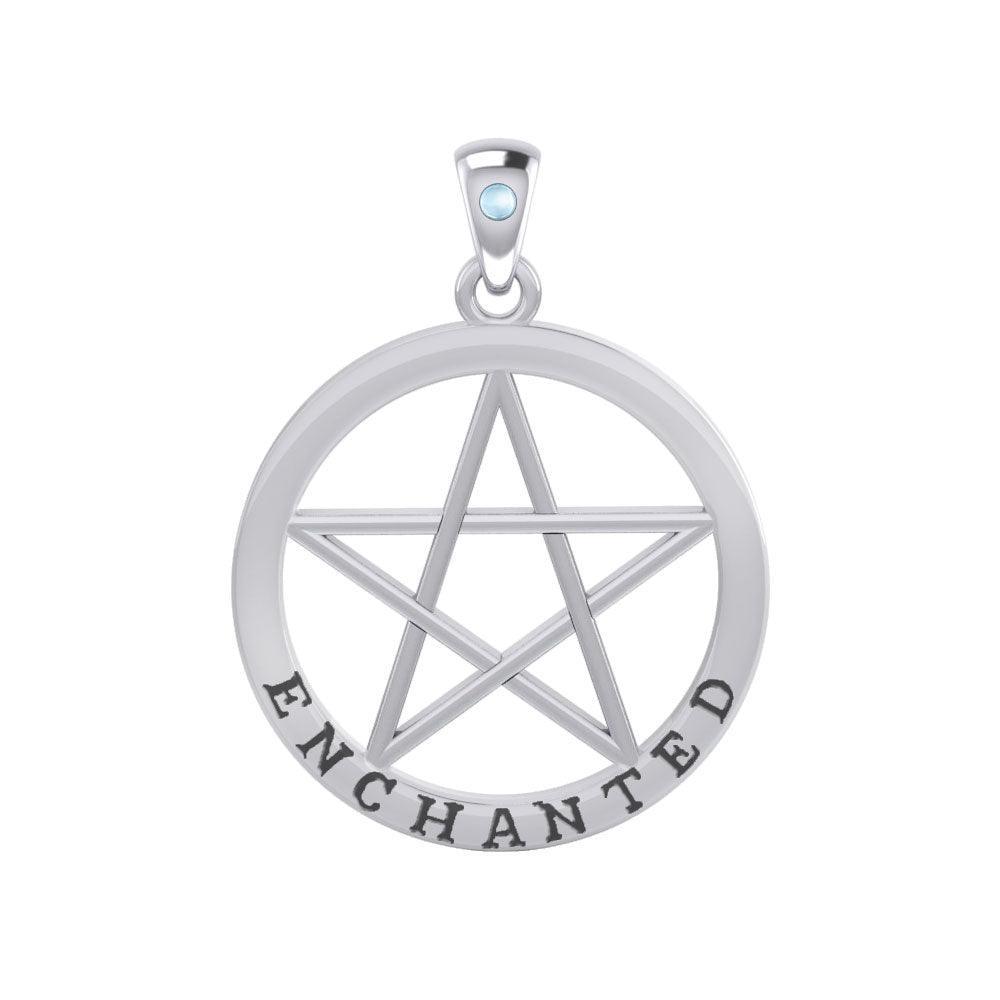 Enchanted Pentagram Silver Pendant TPD4539 - peterstone.dropshipping