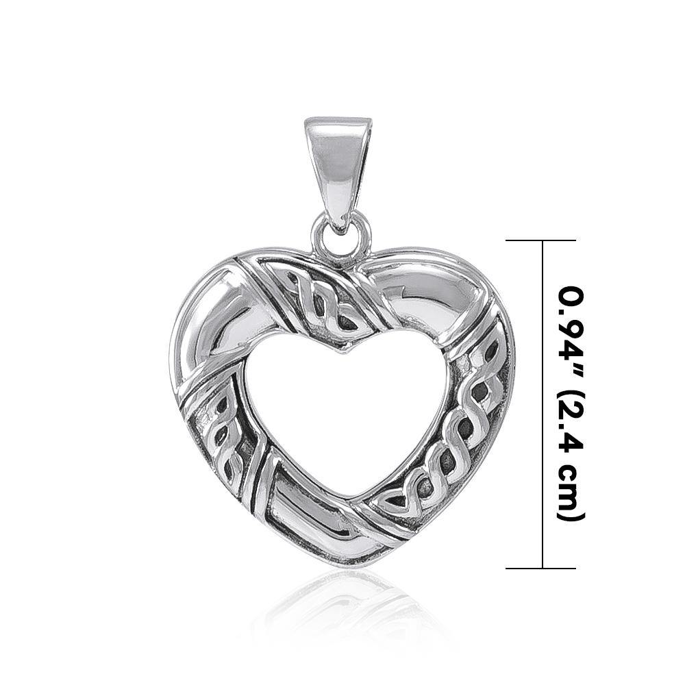 Celtic Knot Heart Silver Pendant TPD4625 Pendant