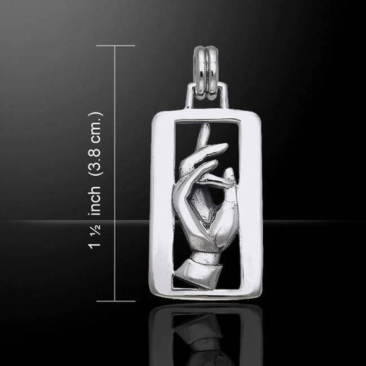 Christogram Rectangular Pendant TPD469