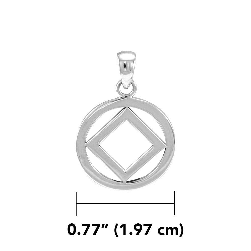 NA Symbol Silver Pendant TPD4704 - Wholesale Jewelry