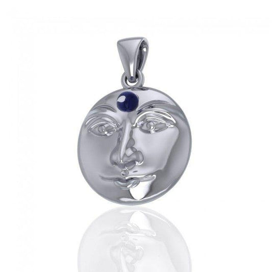 Blue Moon Sterling Silver Pendant with Gemstone TPD4726 Pendant