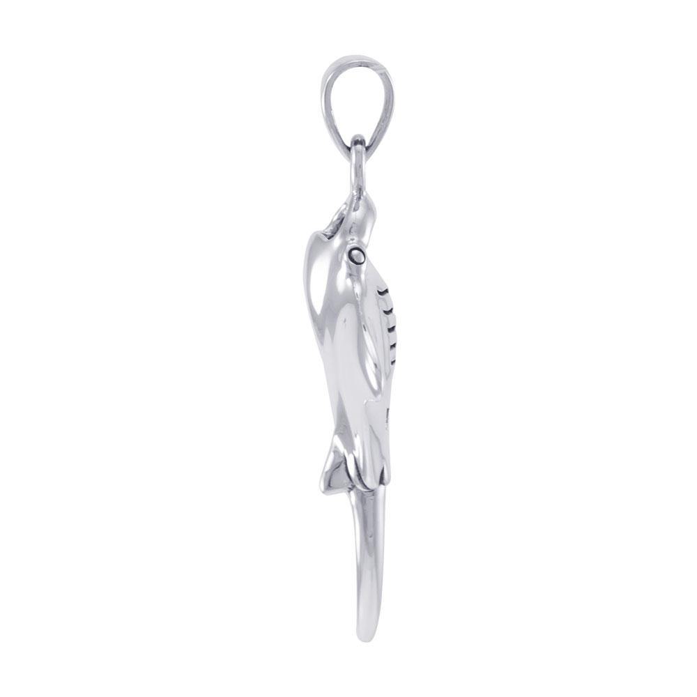 The World of the Magnificent Manta Ray ~ Sterling Silver Jewelry Pendant TPD4823 Pendant