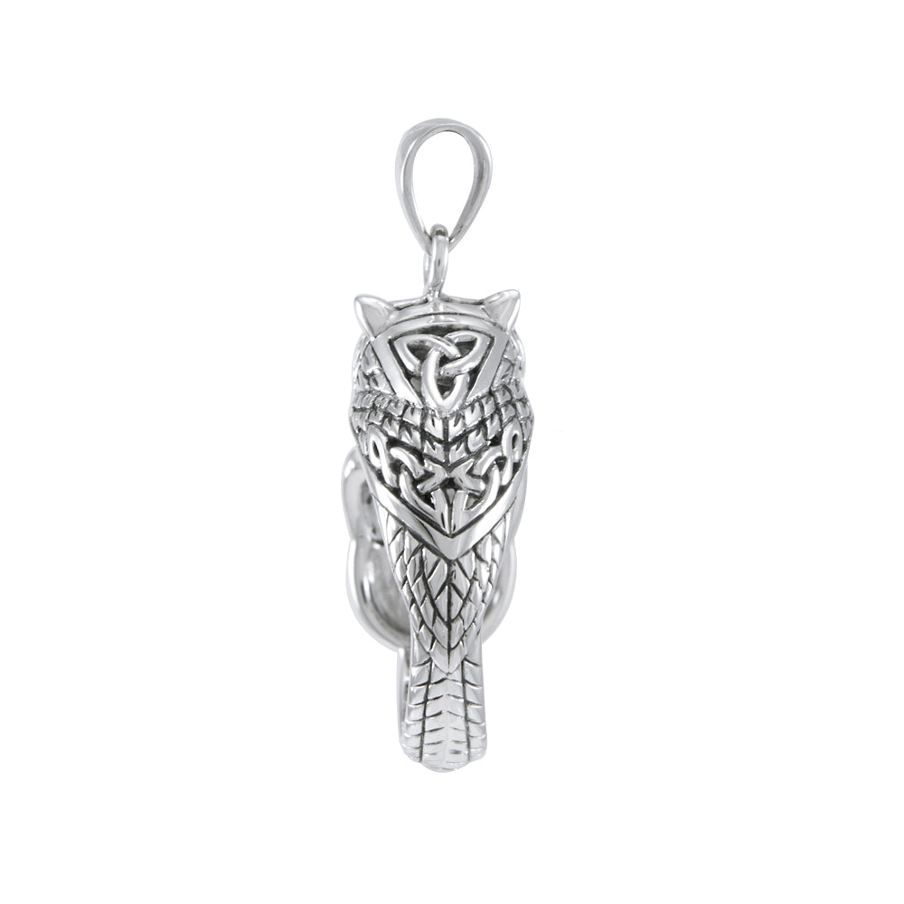 Sterling Silver Celtic Owl Pendant TPD4860 Pendant
