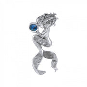 Mermaids Oracle Sterling Silver With Gemstone Pendant TPD4897 Pendant
