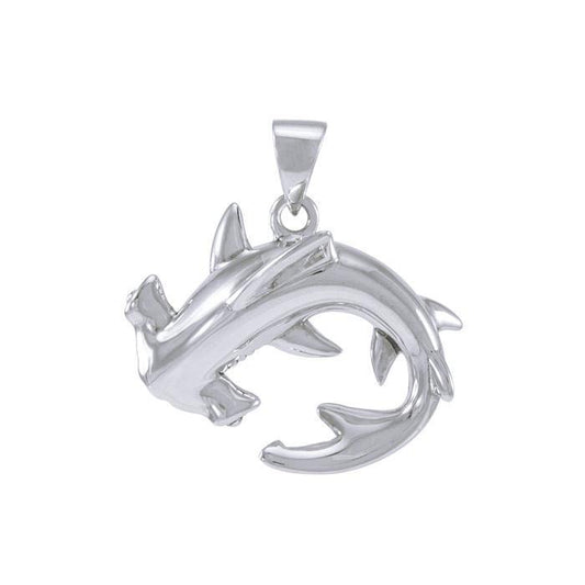 Hammerhead Shark Sterling Silver Pendant TPD4920