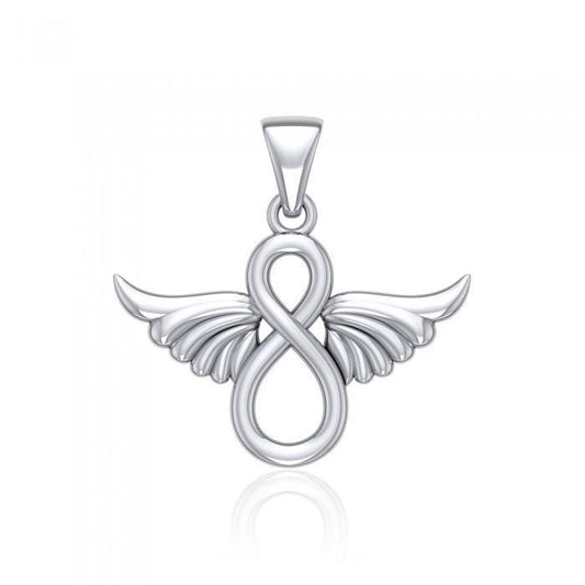 Infinity Angel Wing Pendant