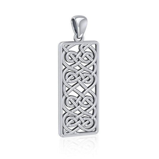 A meaningful inspiration worth the eternity ~ Sterling Silver Celtic Knotwork Pendant Jewelry TPD5073 Pendant