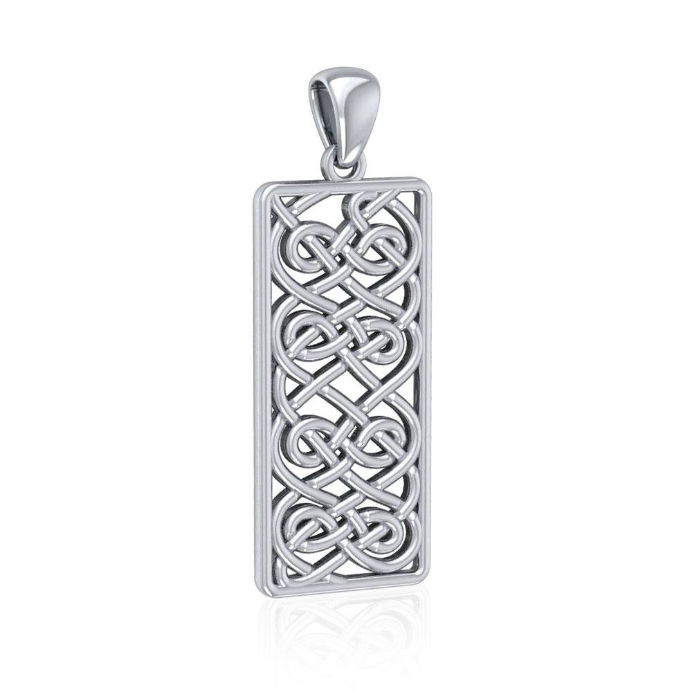 A meaningful inspiration worth the eternity ~ Sterling Silver Celtic Knotwork Pendant Jewelry TPD5073 Pendant