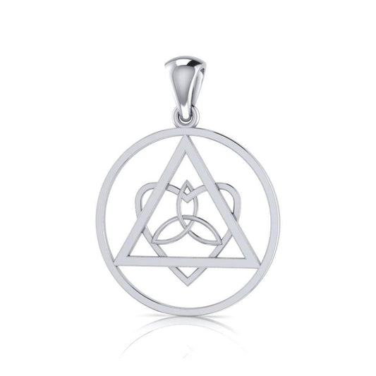 Life’s worth the healing and inspiration ~ Celtic AA Symbol Sterling Silver Pendant Jewelry TPD518 - peterstone.dropshipping