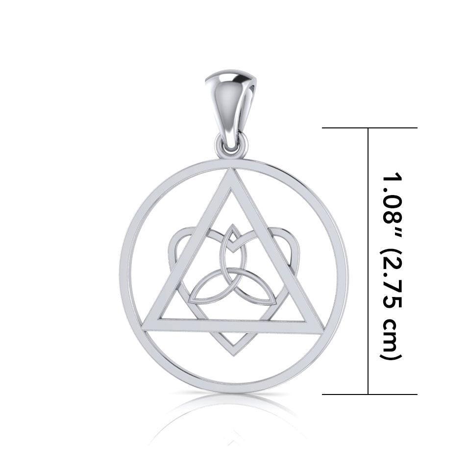 Life’s worth the healing and inspiration ~ Celtic AA Symbol Sterling Silver Pendant Jewelry TPD518 - peterstone.dropshipping