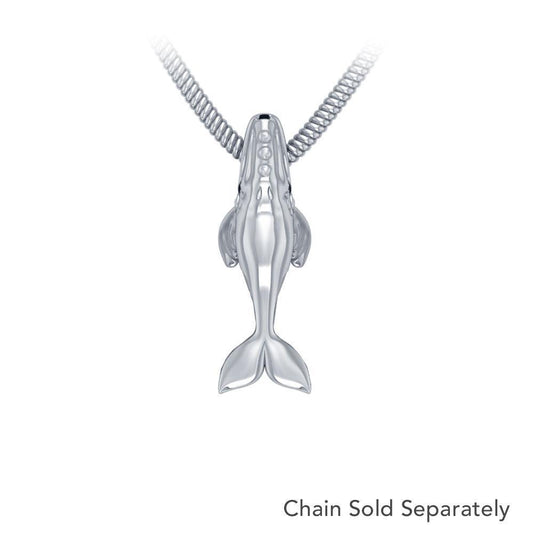 Sterling Silver Northern Right Whale Pendant TPD5215 Pendant