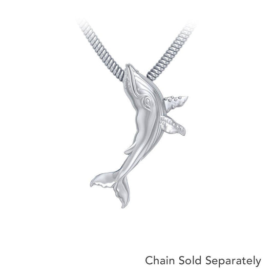 Sterling Silver Humpback Whale Pendant TPD5216 Pendant