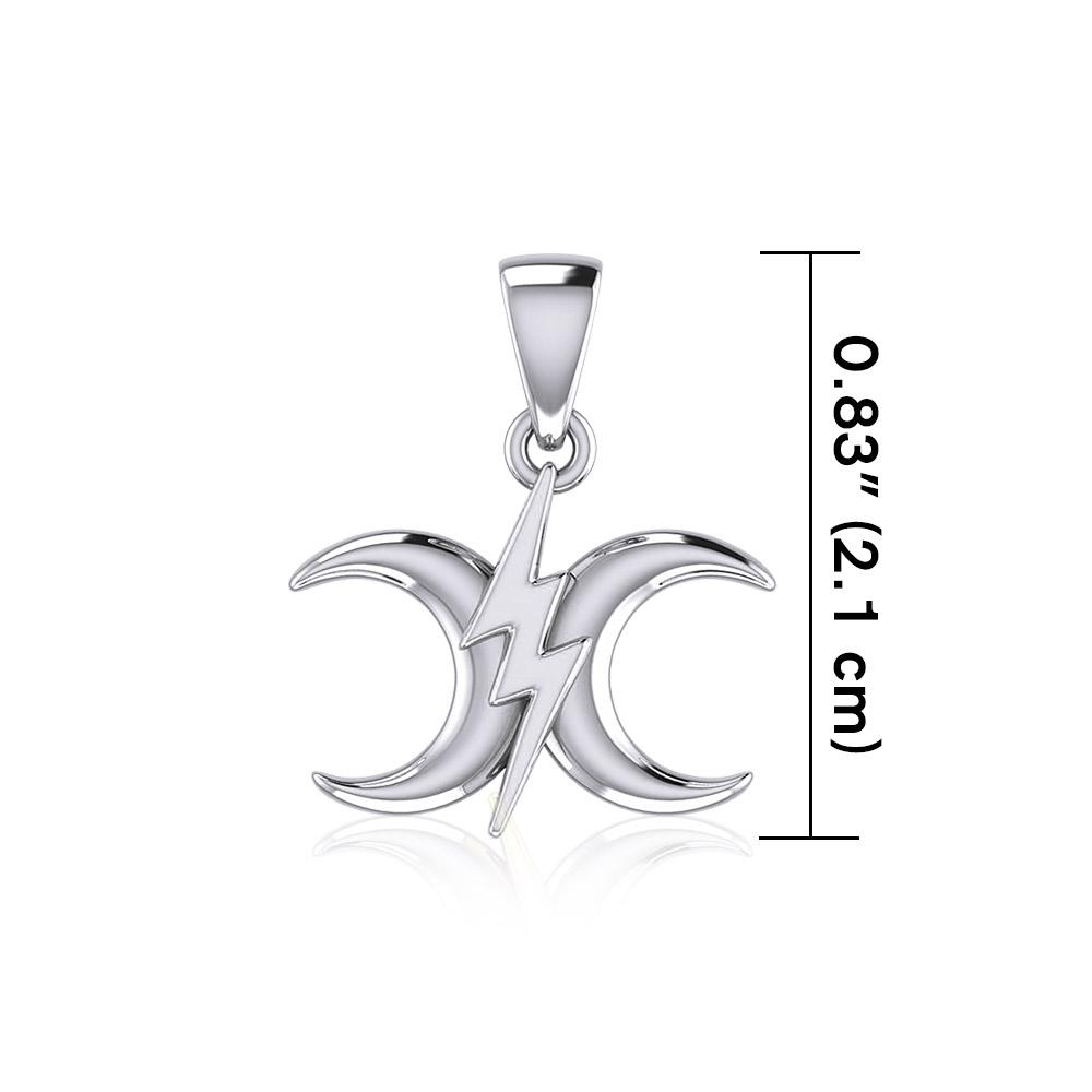 The Power Moon Silver Pendant TPD5257 - Peter Stone Wholesale