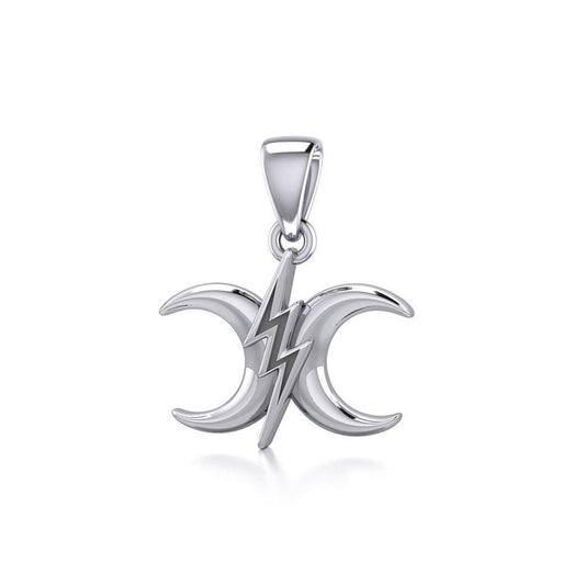 The Power Moon Sterling Silver Pendant TPD5258 - Peter Stone Wholesale