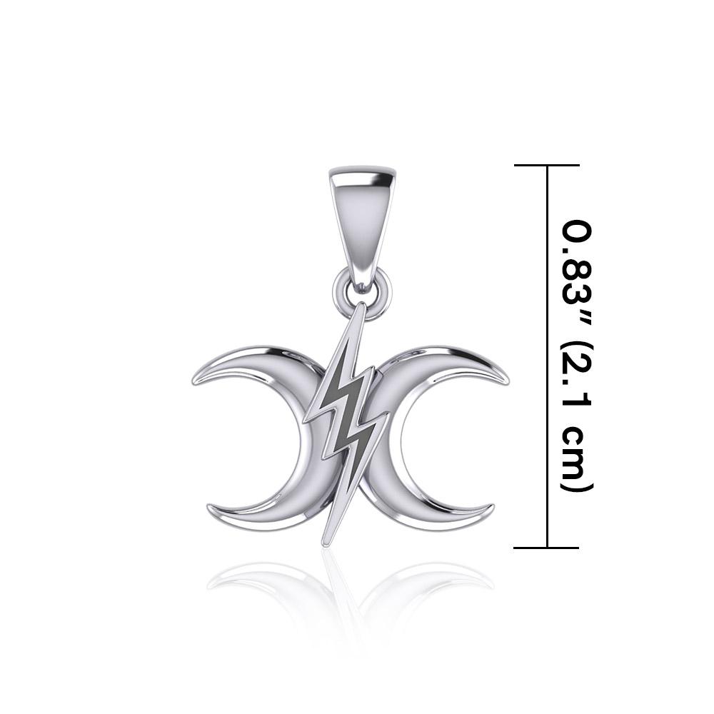The Power Moon Sterling Silver Pendant TPD5258 - Peter Stone Wholesale