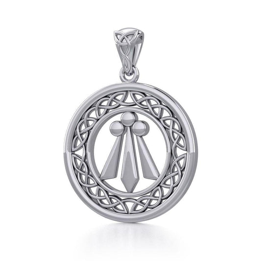 Awen The Three Rays of Light with Celtic Silver Pendant TPD5305 Pendant