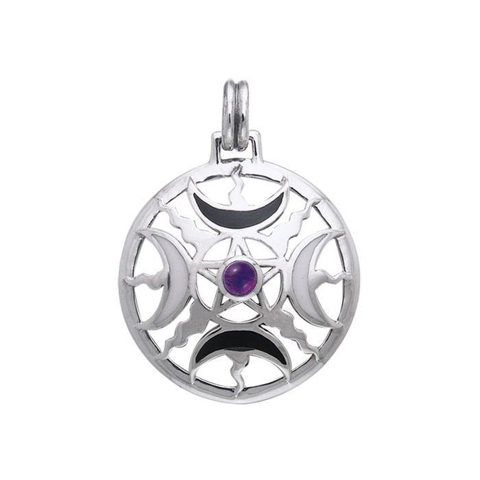 Magick Moon Silver Pendant TPD536 - Wholesale Jewelry