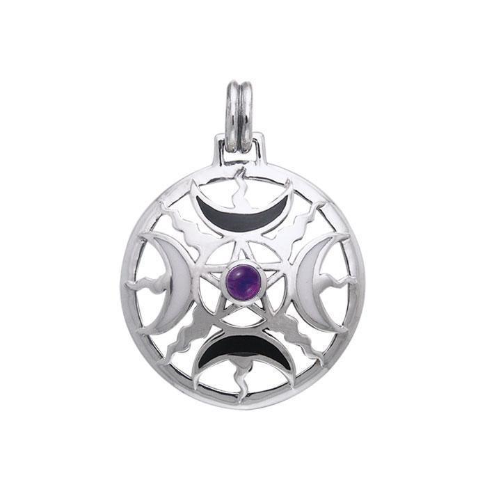 Magick Moon Silver Pendant TPD536 - Wholesale Jewelry