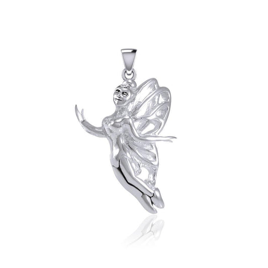 Enchanted Flying Fairy Silver Pendant TPD5410 Pendant