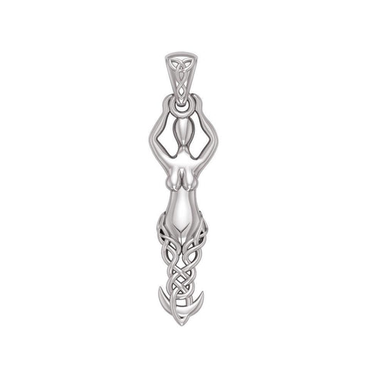 Silver Celtic Goddess Pendant TPD5471 - peterstone.dropshipping