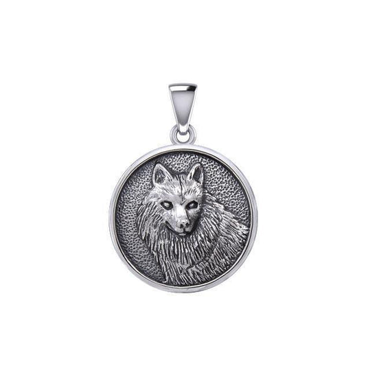 Wonderful Wolf Silver Pendant TPD5475 Pendant