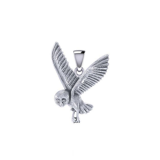 Flying Owl Silver Pendant TPD5476 Pendant
